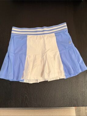 Sofibella Light Blue and White Pleated Tennis Skirt